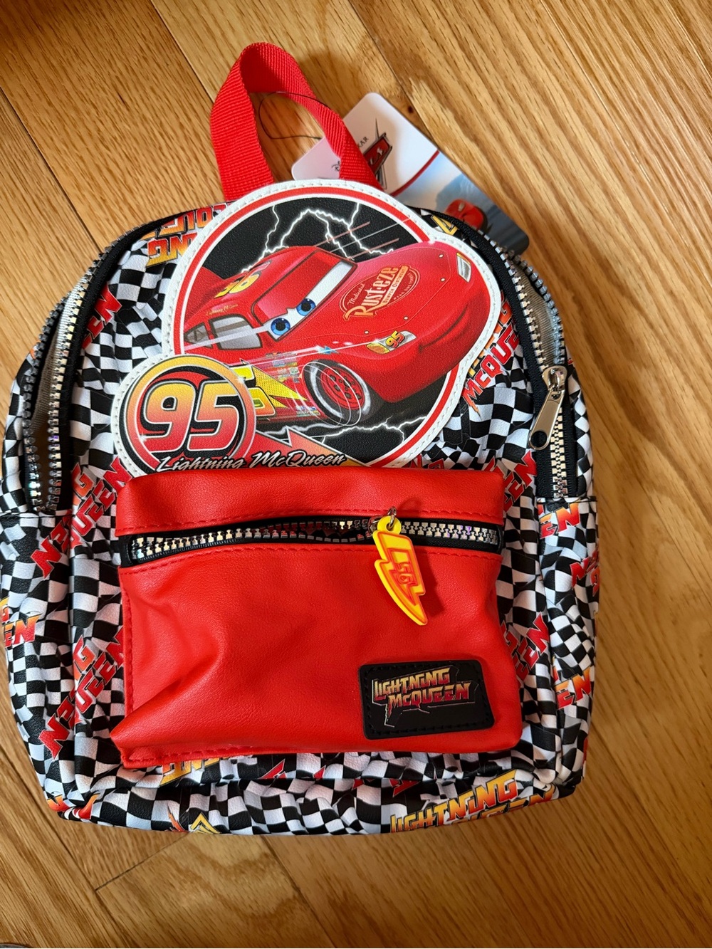 Disney Cars Lightning McQueen Red and Black Kids Backpack